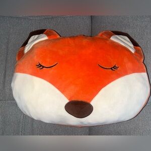 Fox pillow plush 12in orange toy